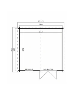 Abri De Jardin Bekky 14.45 M² En Bois Massif 40 Mm 7 Abri De Jardin Bekky 14.45 M² En Bois Massif 40 Mm -Lafuma Soldes Boutique abri de jardin bekky 1445 m en bois massif 40 mm 1