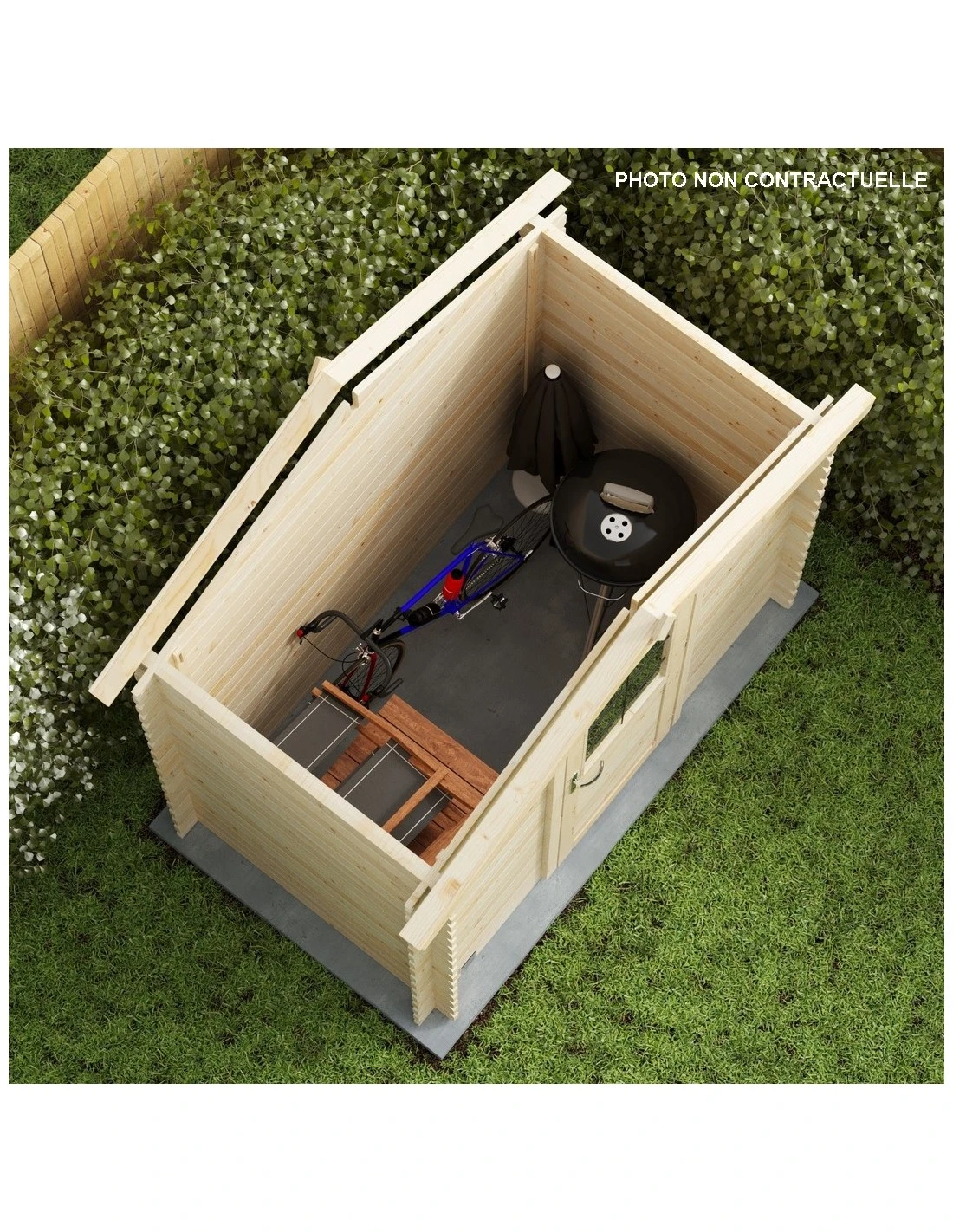 Abri De Jardin Juno 2.8 M² En Bois Massif 19 Mm 5 Abri De Jardin Juno 2.8 M² En Bois Massif 19 Mm – Image 4