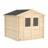 Abri De Jardin Juno 4.9 M² En Bois Massif 19 Mm -Lafuma Soldes Boutique abri de jardin juno 49 m en bois massif 19 mm