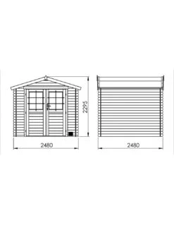 Abri De Jardin Juno 4.9 M² En Bois Massif 19 Mm 13 Abri De Jardin Juno 4.9 M² En Bois Massif 19 Mm -Lafuma Soldes Boutique abri de jardin juno 49 m en bois massif 19 mm 4