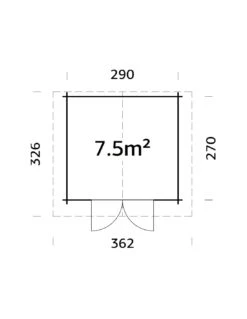 Abri De Jardin Tina 7.8 M² En Bois Massif 34 Mm -Lafuma Soldes Boutique abri de jardin tina 78 m en bois massif 34 mm 11