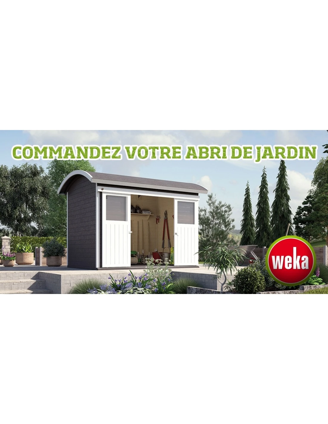 Abri De Jardin WEKA 218 De 6.2 M² Au Choix En Bois Massif 28 Mm 4 Abri De Jardin WEKA 218 De 6.2 M² Au Choix En Bois Massif 28 Mm – Image 2