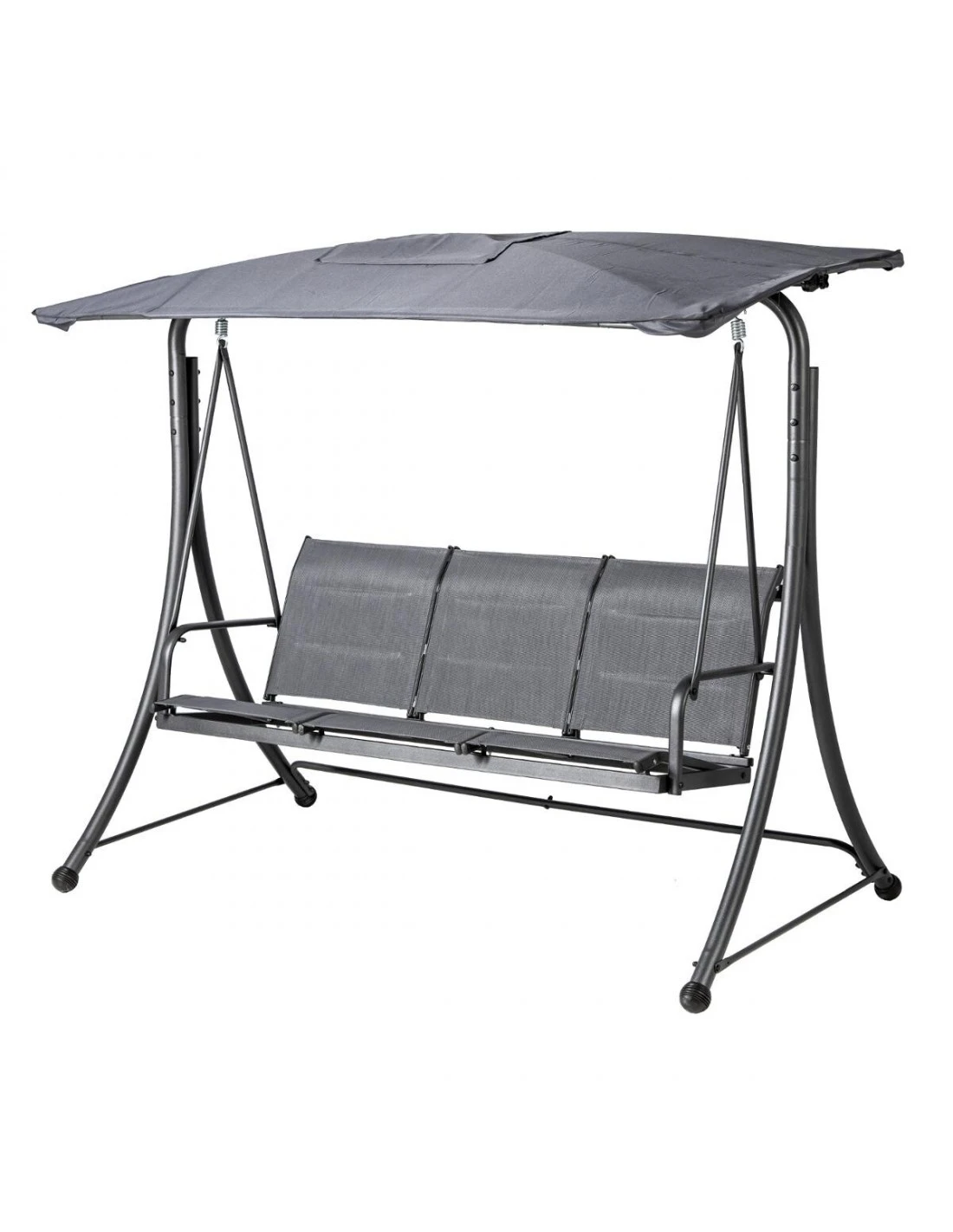 Balancelle De Jardin LAKO 3 Places - Polyester Et Acier 3 Balancelle De Jardin LAKO 3 Places - Polyester Et Acier