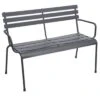 Banc De Jardin Métal Greensboro - Acier époxy - Graphite -Lafuma Soldes Boutique banc de jardin metal greensboro acier epoxy graphite