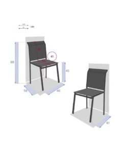 Chaise De Jardin Essentia Empilable - Aluminium Graphite 10 Chaise De Jardin Essentia Empilable - Aluminium Graphite -Lafuma Soldes Boutique chaise de jardin essentia empilable aluminium graphite 1 3