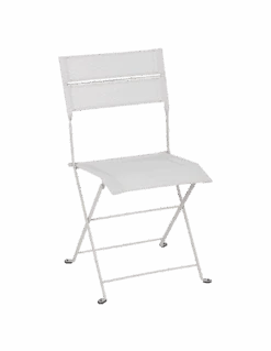 Chaise De Jardin Latitude Pliante - Acier Et Batyline - Gris Argile