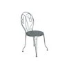 Chaise De Jardin Montmartre - Métal Empilable - Gris Orage