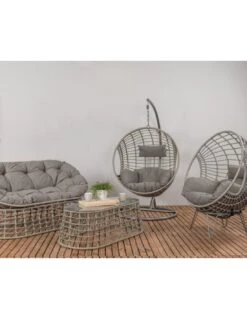 Fauteuil œuf Suspendu LONDON - Acier époxy Et Résine Tressée 13 Fauteuil œuf Suspendu LONDON - Acier époxy Et Résine Tressée -Lafuma Soldes Boutique chaise loveuse suspendue london 4