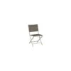 Chaise Pliante Joe Blanc Assise Textilène Taupe - Stern -Lafuma Soldes Boutique chaise pliante joe blanc assise textilene taupe stern