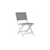 Chaise Pliante Nils - Blanc Textilène Gris Argent 2 Chaise Pliante Nils - Blanc Textilène Gris Argent -Lafuma Soldes Boutique chaise pliante nils plusieurs coloris 7