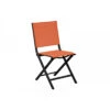 Chaise Pliante Thema En Aluminium Et Toile TPEP - Graphite / Paprika -Lafuma Soldes Boutique chaise pliante thema en aluminium et toile tpep 2