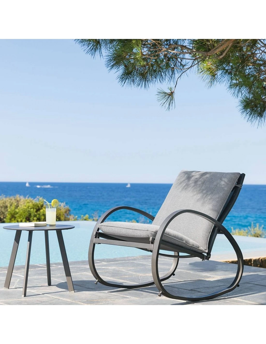 Fauteuil à Bascule Nevada - Graphite 3 Fauteuil à Bascule Nevada - Graphite