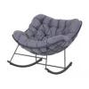 Fauteuil à Bascule Royal Rocking Gris 1 Fauteuil à Bascule Royal Rocking Gris -Lafuma Soldes Boutique fauteuil a bascule royal rocking gris