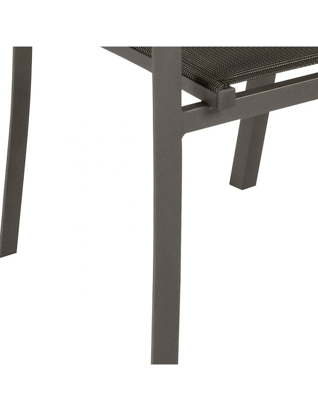 Fauteuil De Jardin Allure Empilable - Aluminium Et Texaline Matelassée - Praline / Speculos 4 Fauteuil De Jardin Allure Empilable - Aluminium Et Texaline Matelassée - Praline / Speculos – Image 2