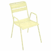 Fauteuil De Jardin Bridge Monceau Empilable Métal - Citron Givré -Lafuma Soldes Boutique fauteuil de jardin bridge monceau empilable metal