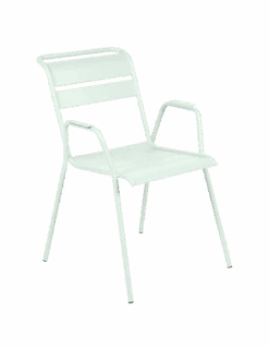 Fauteuil De Jardin Monceau XL Empilable Métal - Menthe Glaciale