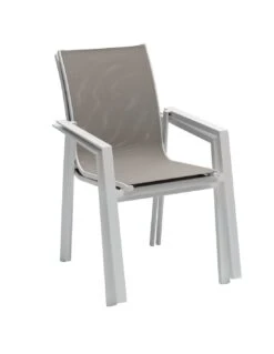 Fauteuil De Jardin Pavane - Aluminium Et Texaline - Blanc Et Noisette 13 Fauteuil De Jardin Pavane - Aluminium Et Texaline - Blanc Et Noisette -Lafuma Soldes Boutique fauteuil de jardin pavane aluminium et texaline 4