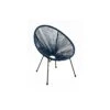 Fauteuil De Terrasse Rio Avec Cordage Plastique - Grey / Bleu -Lafuma Soldes Boutique fauteuil de terrasse rio avec cordage plastique