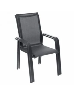 Fauteuil Dossier Haut Empilable Essentia - Aluminium Graphite 9 Fauteuil Dossier Haut Empilable Essentia - Aluminium Graphite -Lafuma Soldes Boutique fauteuil dossier haut empilable essentia aluminium graphite 2