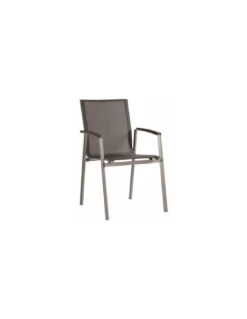 Fauteuil New Top - Graphite Textilène Gris Argent