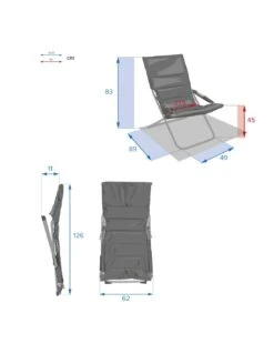 Fauteuil Relax De Jardin MILOS - Assise Matelassée - Bordeaux -Lafuma Soldes Boutique fauteuil relax de jardin milos assise matelassee bordeaux 5