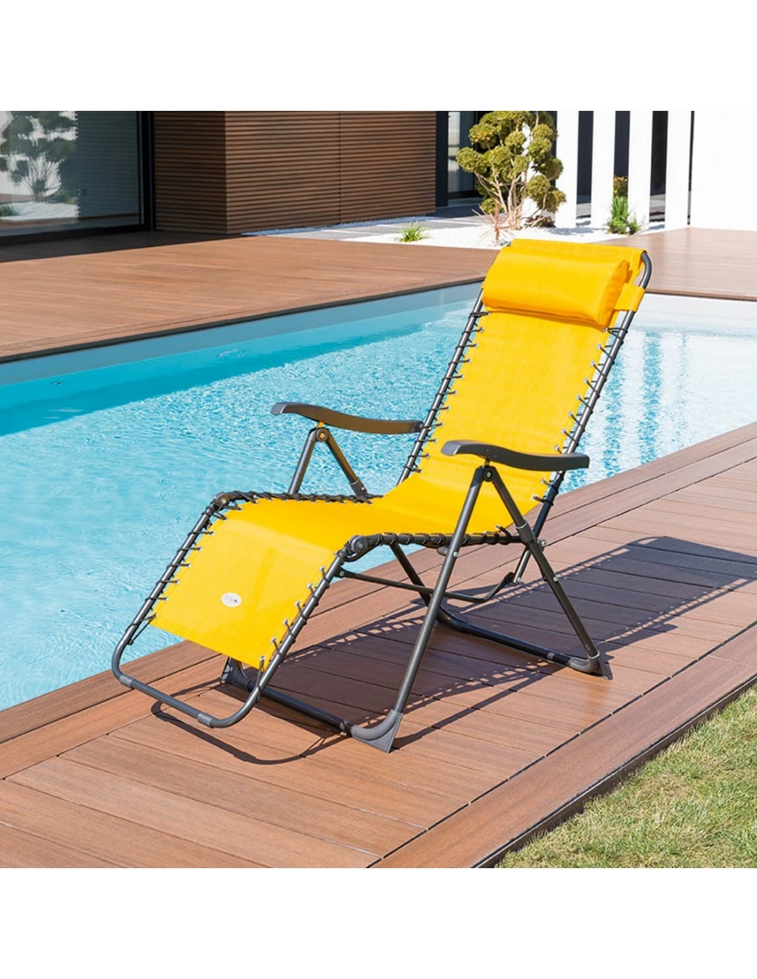 Fauteuil Relax Silos Basculant - 5 Positions - Moutarde 4 Fauteuil Relax Silos Basculant - 5 Positions - Moutarde – Image 2