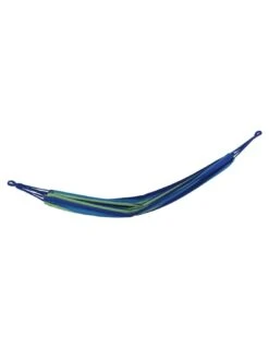 Hamac De Jardin Yaqui - L.200 X P.80 Cm - Bleu Rayé Vert -Lafuma Soldes Boutique hamac de jardin yaqui l200 x p80 cm bleu raye vert 2