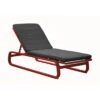 Lit De Soleil Antonino - Aluminium - Rouge/Gris -Lafuma Soldes Boutique lit de soleil antonino aluminium rougegris
