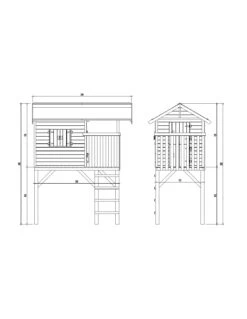 Maisonnette WISTLER PARK -Lafuma Soldes Boutique maisonnette en bois pour enfants wistler park 3