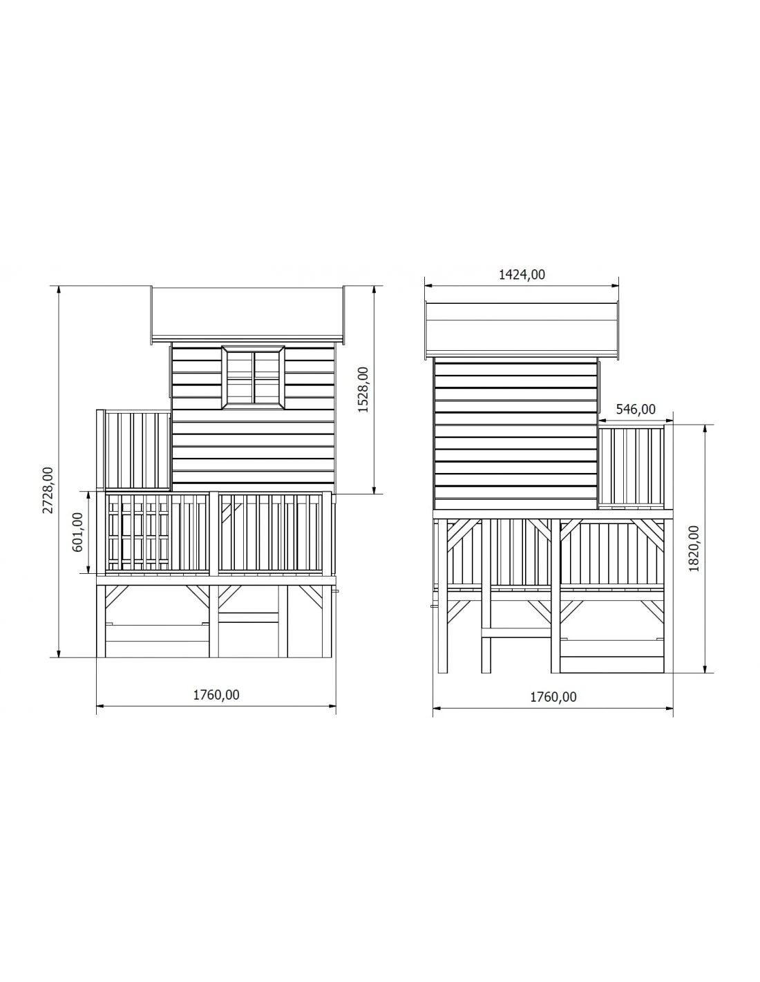 Maisonnette HUBERT Sur Pilotis Avec Bac à Sable 11 Maisonnette HUBERT Sur Pilotis Avec Bac à Sable – Image 9