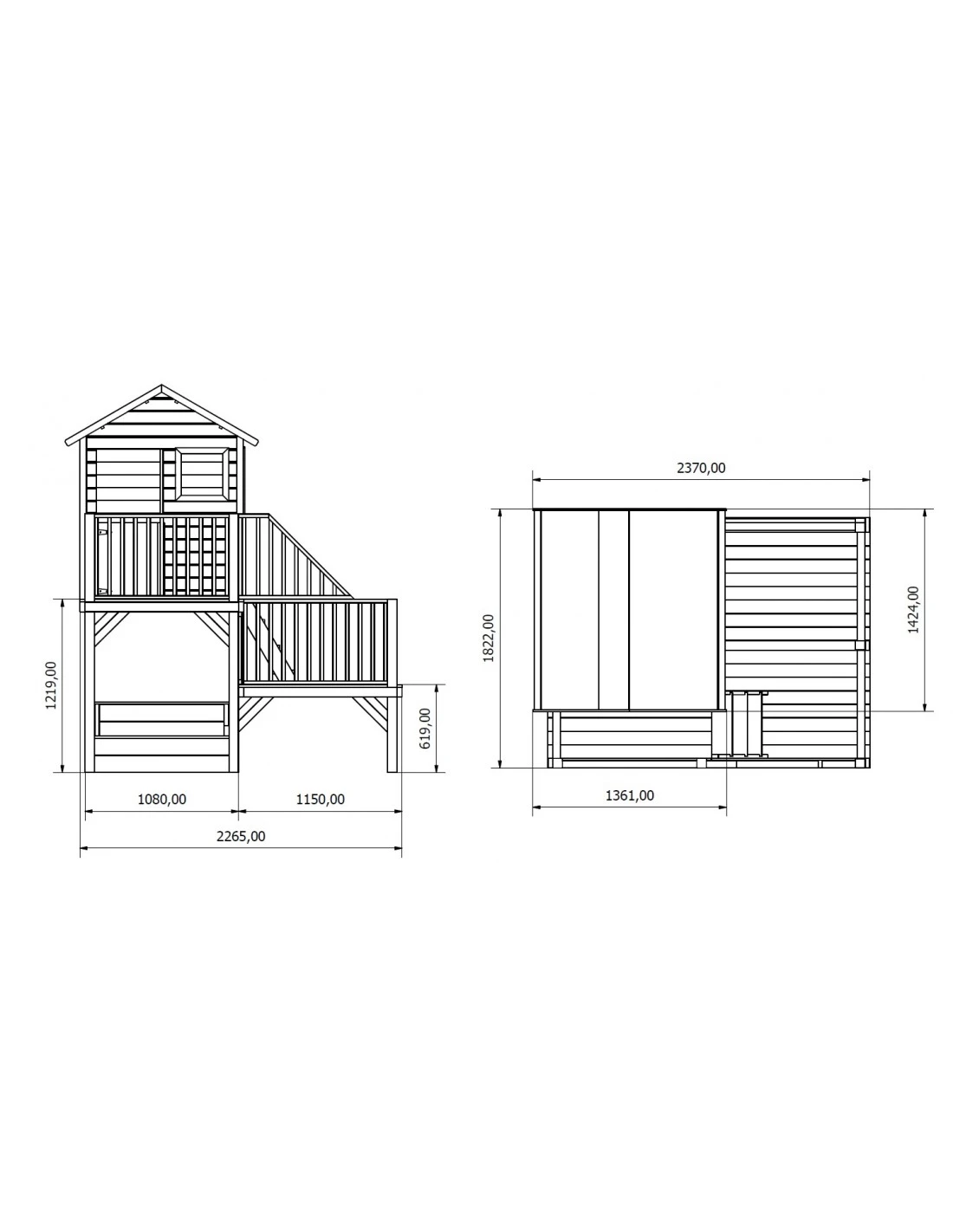 Maisonnette HUBERT Sur Pilotis Avec Bac à Sable 12 Maisonnette HUBERT Sur Pilotis Avec Bac à Sable – Image 10