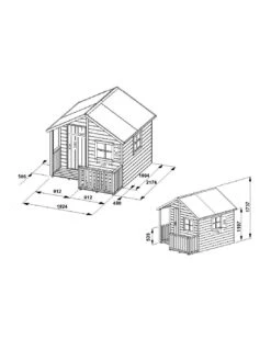 Maisonnette Loulou En Bois Avec Plancher Traité -Lafuma Soldes Boutique maisonnette loulou en bois avec plancher traite 3