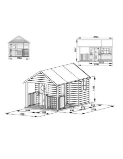 Maisonnette Manon En Bois Avec Plancher Inclus Traité -Lafuma Soldes Boutique maisonnette manon en bois avec plancher inclus traite 1