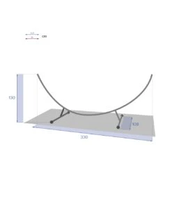 Pied De Hamac Demi-Lune - 330 X 110 X 130 Cm - Acier 10 Pied De Hamac Demi-Lune - 330 X 110 X 130 Cm - Acier -Lafuma Soldes Boutique pied de hamac demi lune 330 x 110 x 130 cm acier 3