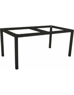 Structure De Table Aluminium Noir Mât - Stern - 160 X 90 X 73 Cm