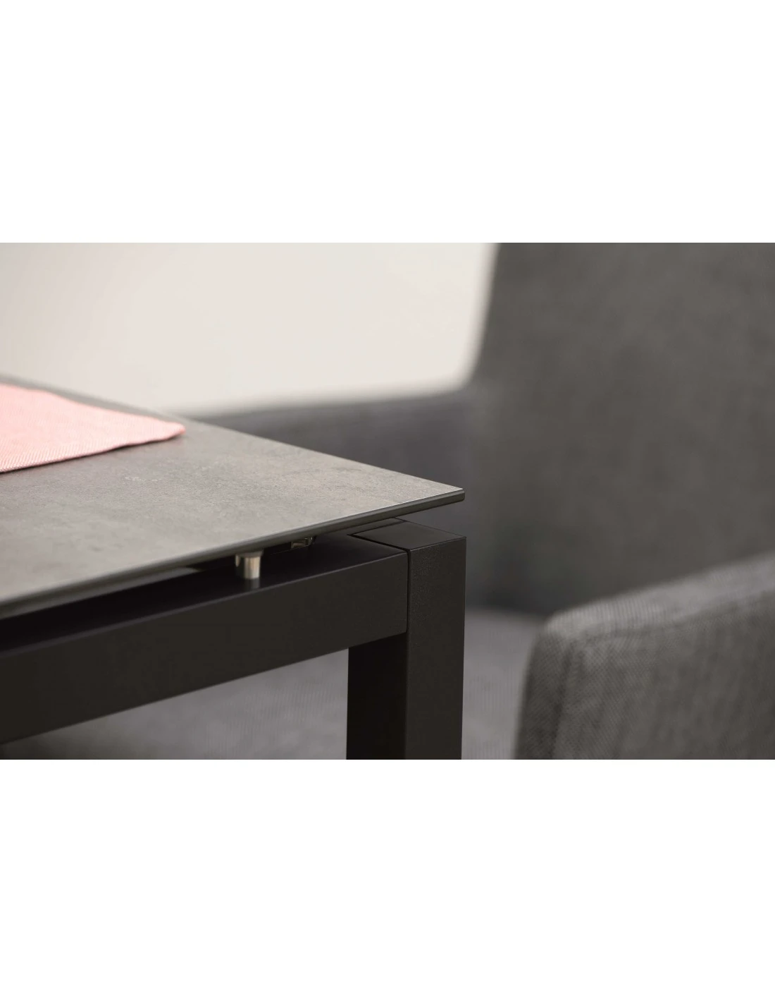 Structure De Table Aluminium Noir Mât - Stern - 200 X 100 X 73 Cm 4 Structure De Table Aluminium Noir Mât - Stern - 200 X 100 X 73 Cm – Image 2