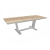 Table Amber 180/240x100 Alu/Kedra - Blanc/Travertin -Lafuma Soldes Boutique table amber 180240x100 alukedra blanctravertin
