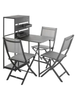 Table Balcon Fira - Plateau Rabattable - L.60 X P.36/106 X H.120 Cm -Lafuma Soldes Boutique table balcon fira plateau rabattable l60 x p36106 x h120 cm 4