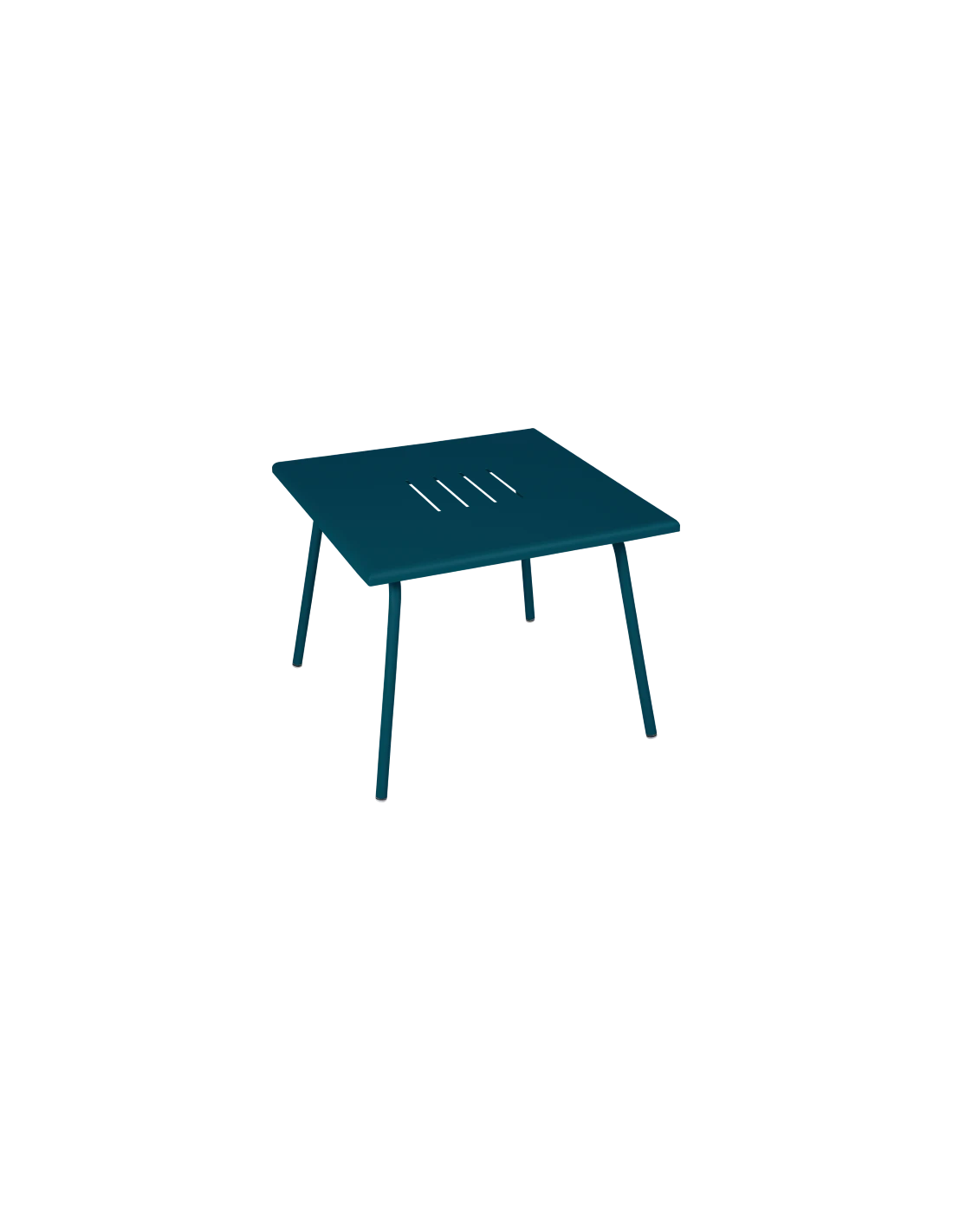 Table Basse De Jardin Monceau Métal Carrée 57 X 57 Cm - Bleu Acapulco 3 Table Basse De Jardin Monceau Métal Carrée 57 X 57 Cm - Bleu Acapulco