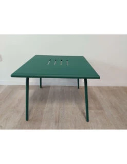 Table Basse De Jardin Monceau Métal Carrée 57 X 57 Cm - Vert Cèdre