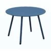 Table Basse De Jardin Rio Ø50 Cm - Acier - Bleu -Lafuma Soldes Boutique table basse de jardin rio o50 cm acier bleu
