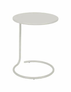 Table Basse Déportée Coolside Ø42 Cm Métal - Acier - Gris Argile