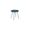 Table Basse Flower Ronde En Acier Avec Plateau Amovible - Bleu -Lafuma Soldes Boutique table basse flower ronde en acier avec plateau amovible