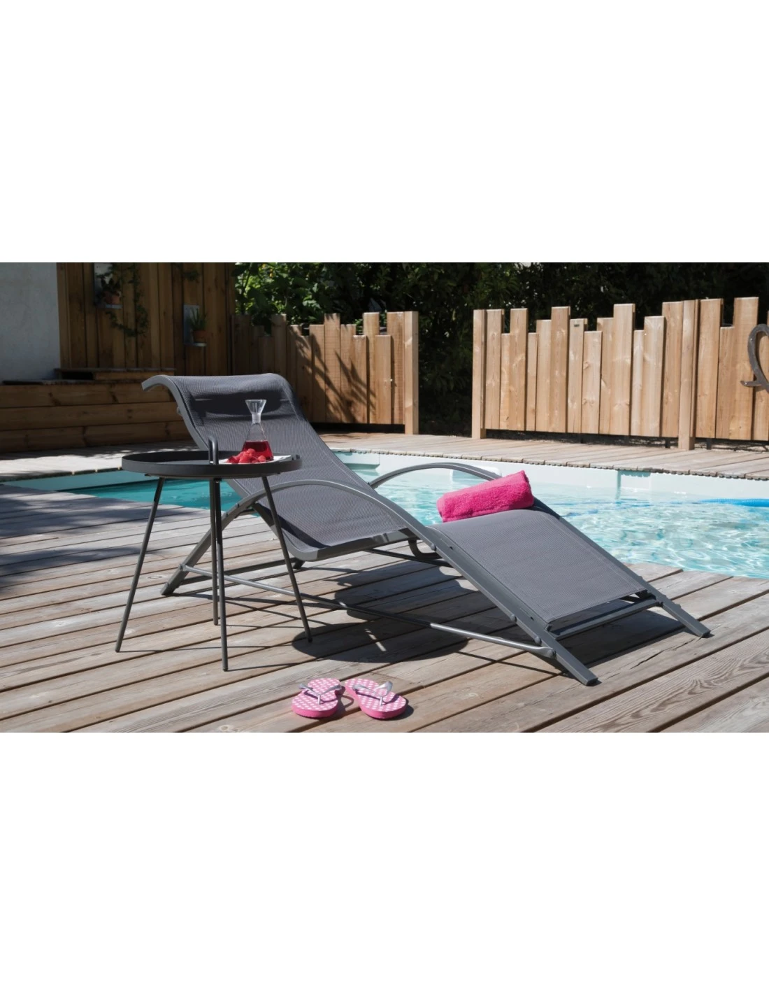 Table Basse Flower Ronde En Acier Avec Plateau Amovible - Gris 5 Table Basse Flower Ronde En Acier Avec Plateau Amovible - Gris – Image 4