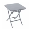 Table D'appoint Greensboro Carrée Pliante - Acier époxy - Quartz -Lafuma Soldes Boutique table d appoint greensboro carree pliante acier epoxy quartz