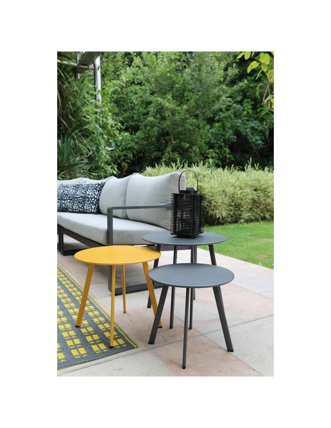 Table D'appoint MASSAI Ø50 Cm - Acier époxy - Vert Light 9 Table D'appoint MASSAI Ø50 Cm - Acier époxy - Vert Light – Image 7