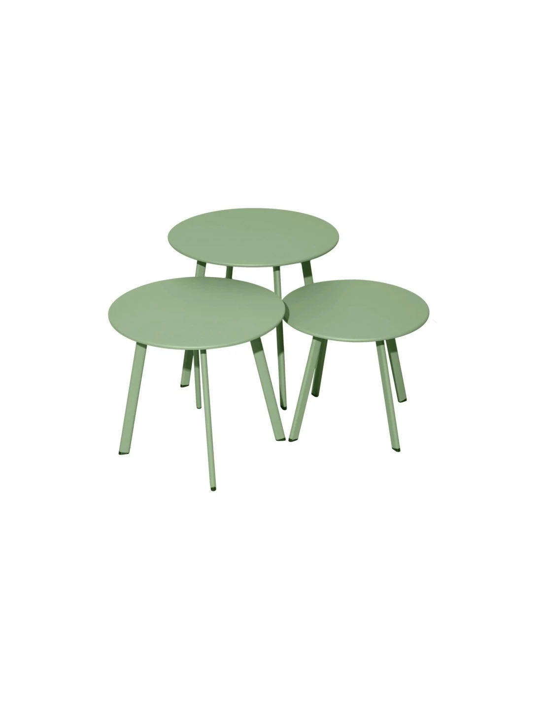 Table D'appoint MASSAI Ø50 Cm - Acier époxy - Vert Light 3 Table D'appoint MASSAI Ø50 Cm - Acier époxy - Vert Light