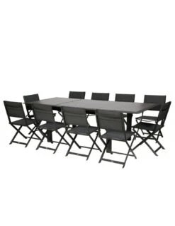 Table De Jardin Allure Extensible 10 Places - Aluminium Et HPL Effet Bois -Lafuma Soldes Boutique table de jardin allure extensible 10 places aluminium et hpl effet bois 4