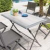 Table De Jardin Azua Pliante Rectangle 4 Places - Aluminium - Gris Smoke Plateau Ect Effet Bois -Lafuma Soldes Boutique table de jardin azua pliante rectangle 4 places aluminium gris smoke plateau ect effet bois