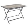 Table De Jardin Azua Pliante Rectangle 6 Places - Aluminium - Gris Smoke Plateau Effet Bois -Lafuma Soldes Boutique table de jardin azua pliante rectangle 6 places aluminium gris smoke plateau effet bois
